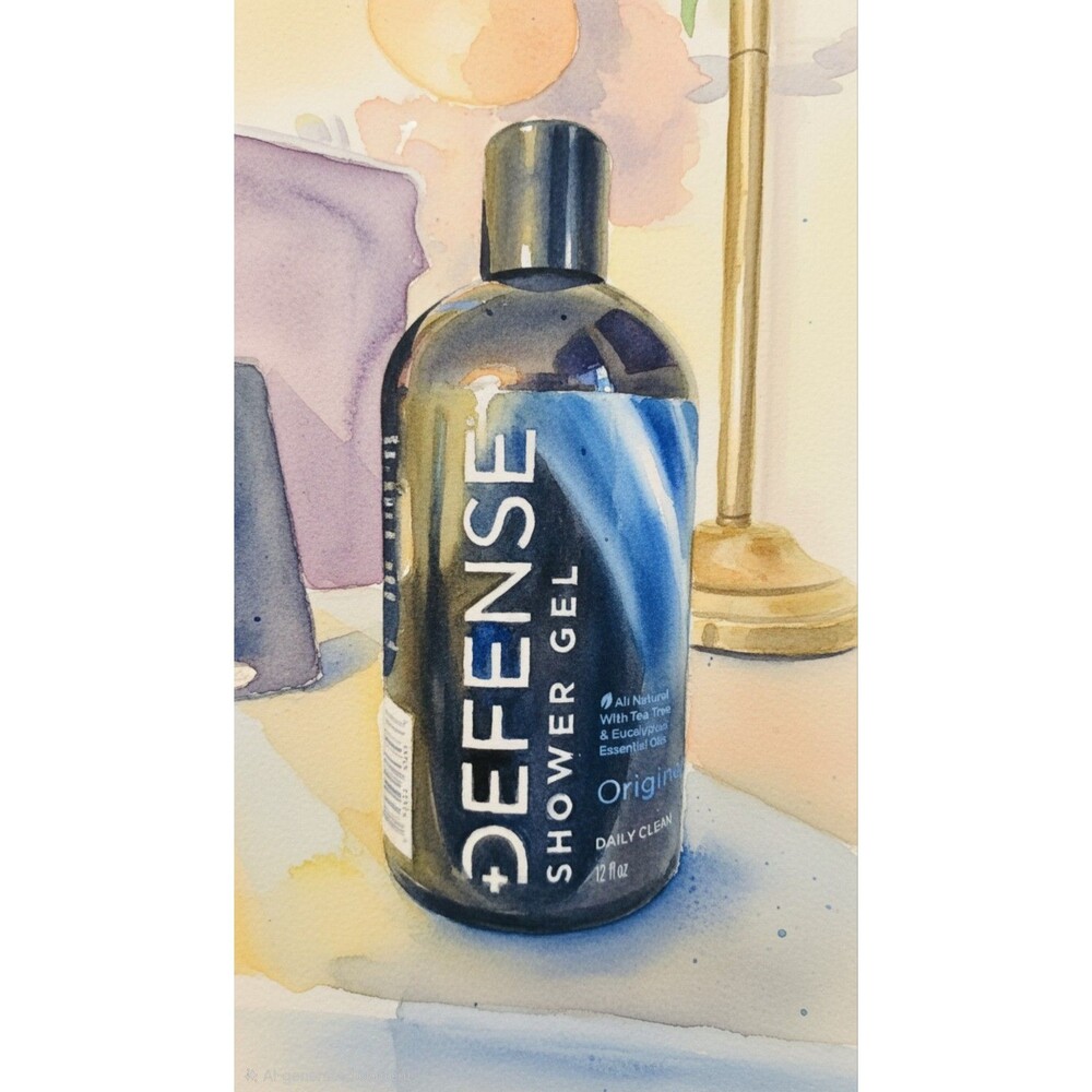 Defense Organic Tea Tree & Eucalyptus Essential Oils | All Natural Shower Gel